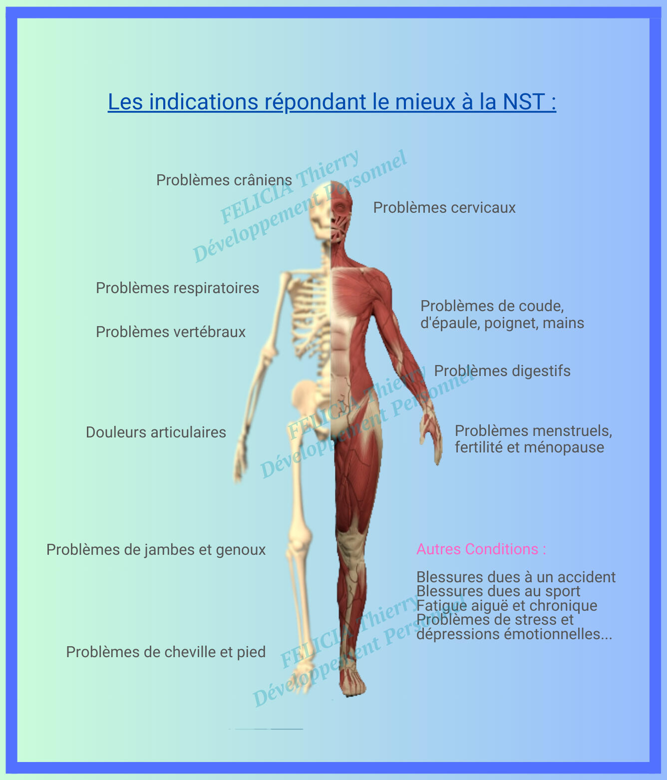 les indications répondant le mieux à la NST