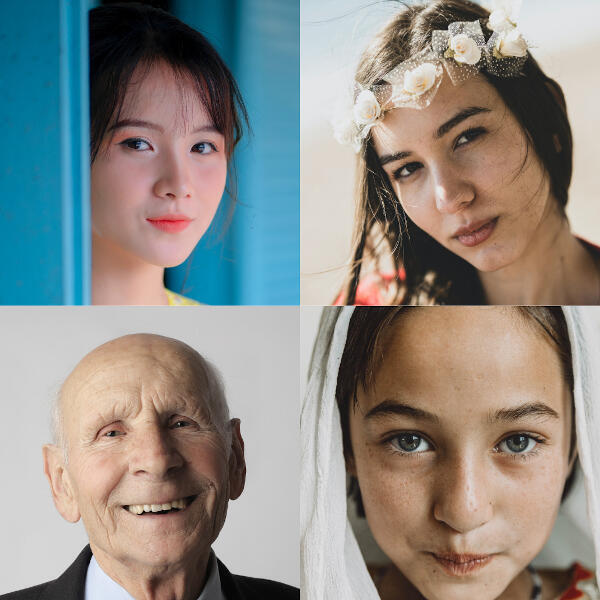 Traits du visage illustrant l'héritage de ressources incroyables