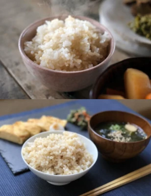 Bol de riz complet avec soupe miso - réforme alimentaire scolaire