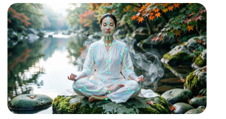 Praticien en énergétique illustrant les méridiens et la pratique de l'EFT tapping pour optimiser le bien-être et réduire le stress